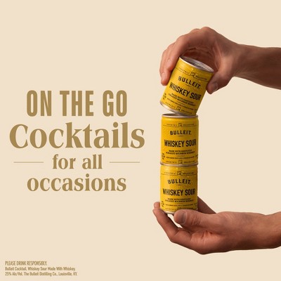 Bulleit Bourbon Sour Whiskey - 4pk/100ml Cans