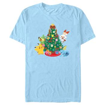 Men's Pokemon Christmas Tree Friends T-Shirt