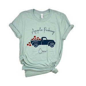 Simply Sage Market Women's Apple Picking Crew Truck Short Sleeve Graphic Tee - 1 of 4