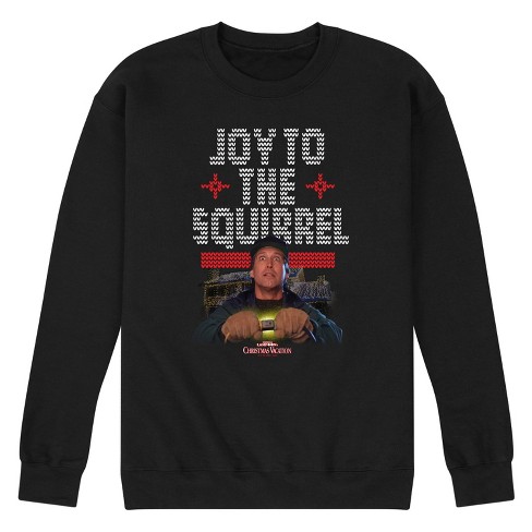 Men's - National Lampoon - Christmas Vacation Joy To The Squirrel Graphic Fleece Sweatshirt - image 1 of 4