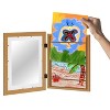 Americanflat 10x12.5 Kids Artwork Picture Frame in Oak- Displays 8.5x11" With Mat and 10x12.5" Without Mat -  2 Pack - 2 of 4