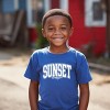 The Juniper Shop Varsity Sunset Chaser Youth Short Sleeve Tee - M - Royal - 4 of 4