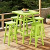 WestinTrends Malibu All Weather Hdpe Outdoor Patio Bar Height Dining Set (5-Piece) - 2 of 4