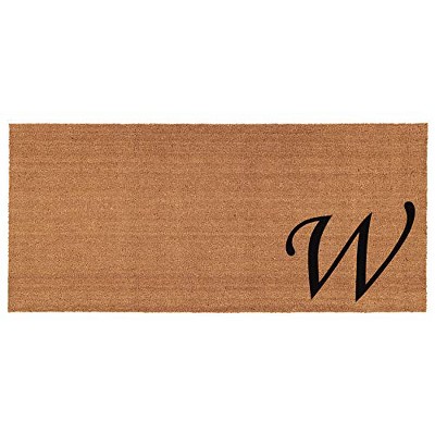 Calloway Mills 153622448W Urban Chic Monogram Doormat 2 ft. x 4 ft. (Letter W)