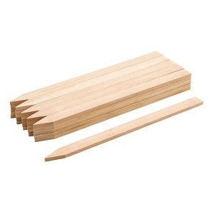 VEVOR Wooden Garden Stakes, 25 Pcs 24 x 0.5 x1.5 in Survey Grading Stakes, Garden Ground Stake with Sharp Point, Fir Wood Plant Support Stake, Beige - 1 of 4