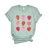Simply Sage Market Strawberry Watercolor Chart Short Sleeve Tee - 2 of 4