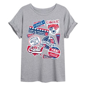Women's - Coca-Cola -  Oversized Graphic T-Shirt - 1 of 4