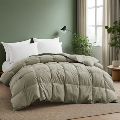 Peace Nest White Goose Down Comforter - Ultra Soft  Noiseless 360 Thread Count Fabric, Lightweight & Medium Weight for All Season