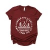 Simply Sage Market Under The Stars Short Sleeve Tee - M - Maroon - 2 of 4