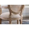 Sapphtopaz French Style Wooden Dining Chairs Set of 2, Solid Wood Frame Accent Chairs, Linen Fabric Kitchen Chairs for Dining Room, Kitchen - 2 of 4