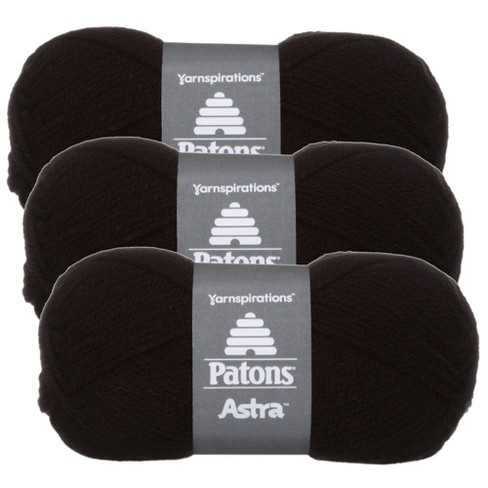 Caron Simply Soft Party Black Sparkle Yarn - 3 Pack Of 85g/3oz