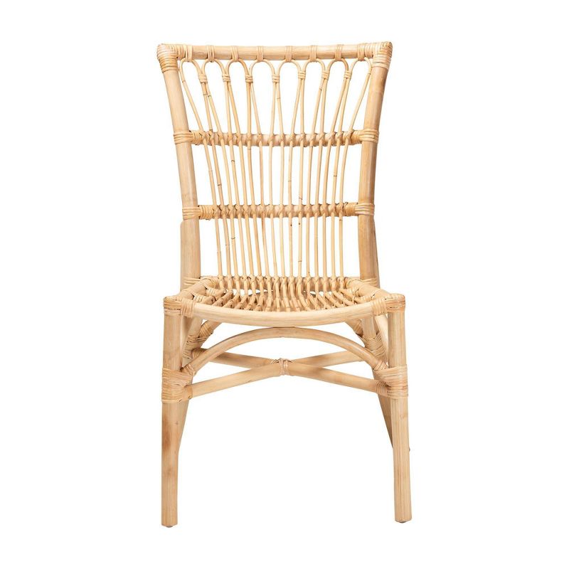 bali & pariAmmi Dining Chair Natural/Brown: Handcrafted, Bohemian Style, No Assembly Required, 4 of 12