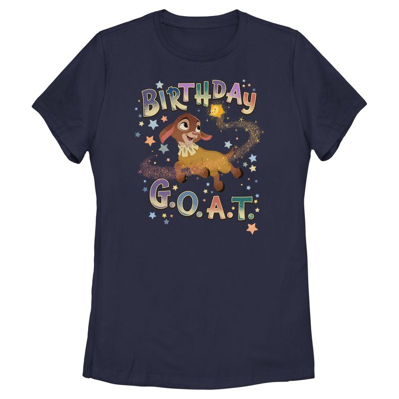Women's Wish Valentino Birthday G.O.A.T. T-Shirt, 1 of 5