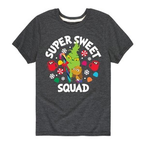 Boys' - Dr. Seuss - The Grinch Super Sweet Squad Short Sleeve Graphic T-Shirt - 1 of 4