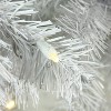 Northlight 7.5' Prelit Artificial Christmas Tree White Winston Pine - Warm White LED Lights - image 2 of 3