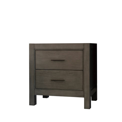 Finley Grey 2 Drawer Nightstand