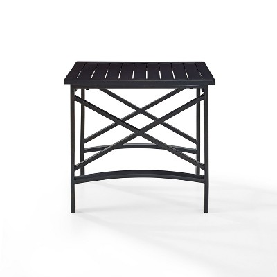 Kaplan 26" Oiled Bronze Steel Outdoor Side Table