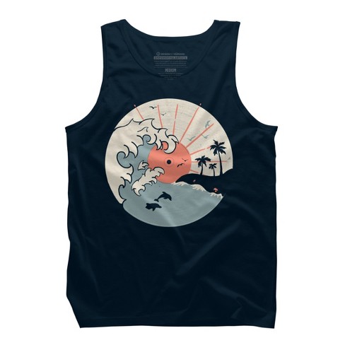 Men's Design By Humans Ocn Lp... By Ndtank Tank Top - Navy - Large : Target