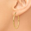 Black Bow Jewelry 2mm, 14k Yellow Gold Diamond-cut Hoops, 30mm (1 1/8 Inch) - 3 of 4