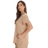 Just Love Solid Stretch Scrub Top for Women Mock Wrap Nursing Shirt - 2 of 3