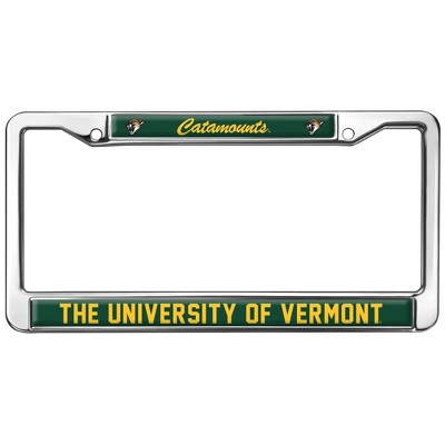University of Vermont Catamounts Logo Full Size Standard License Plate Metal Frame