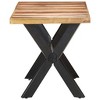 vidaXL Dining Table 55.1 in.x27.6 in.x29.5 in. Solid Wood with Honey Finish - image 3 of 4