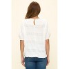 WEST K Women's Cora Dolman Sleeve Crochet-Inspired Blouse - 3 of 4