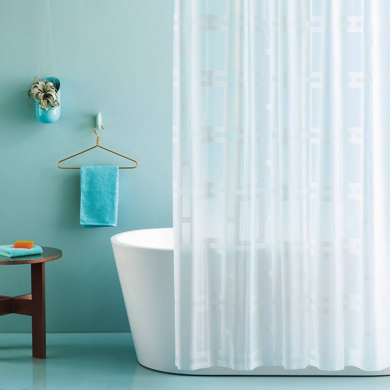 Grid Shower Curtain White - Room Essentials&#8482;, 3 of 5