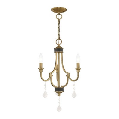 Livex Lighting Glendale 3 - Light Chandelier in  Antique Brass