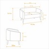 Hrinhom 50.8"W Modern Loveseat,Upholstered Corduroy 2-Seater Sofa With Wood Legs - 4 of 4