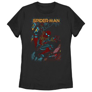 Women's Marvel Spider-Man: No Way Home Slinging Cover T-Shirt - 1 of 4