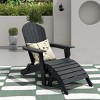 WestinTrends Tuscany HIPS Outdoor Patio Folding Adirondack Chair with Ottoman (2-Piece Set) - 2 of 4