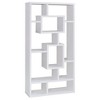 TOAOTBNBO Industrial Bookshelves with 10 Open Compartments, Wood Bookcase with Storage Cabinet, Display Bookshelf for Home Office - 2 of 4