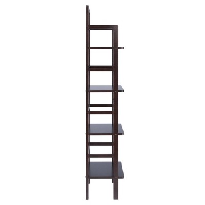 Aiden Black Wood Narrow Transitional Baker's Rack