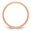Black Bow Jewelry 2mm to 6mm 14K Rose Gold Half Round Standard Fit Band - 3 of 4