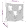 vidaXL Portable Baseball Net Black and Red 72"x41.3"x72" Polyester - 4 of 4