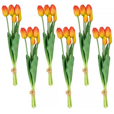 Northlight 34 Orange Poppy Flower Artificial Spring Crafting Stem : Target