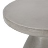 Maggift Patio End Tables Accent Side End Table for Outdoor and Indoor, Garden, Backyard Use, Special Design, Gray, 18"*18"*20.25" - 4 of 4