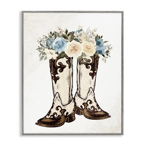 Stupell Industries Cowboy Boot Mixed Bouquet, 11" x 14" - 1 of 4