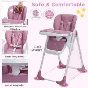 Baby High Chair, Multifunctional Infant Highchairs with Adjustable Height and Recline, Foldable High Chair for Babies & Toddlers, High Chair - 1 of 4