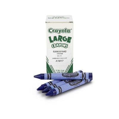 Crayola Large Crayons 12 Pack Blue 52-0033-042