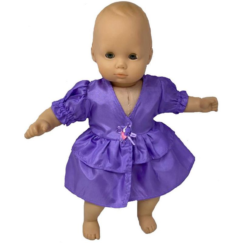 Doll Clothes Superstore Purple Party Dress Fits 15-16 Inch Baby Dolls, 2 of 5