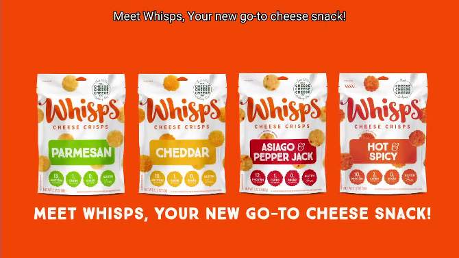 Whisps Hot &#38; Spicy Cheese Crisps - 2.12oz, 2 of 5, play video
