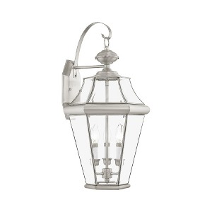 Livex Lighting Georgetown 3 - Light Wall Light in  Brushed Nickel - 1 of 2