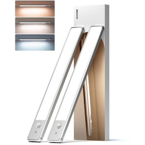 EZVALO 11.8in Motion Sensor Under Cabinet Lights 98-LED Energy Efficient, Set of 2 - 1 of 4