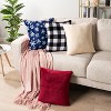 PAVILIA Set of 2 Throw Pillow Covers, Decorative Velvet Square Cushion Cases for Bed Sofa Couch Bedroom Living Room - 3 of 4