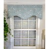 RLF Home Paddle Away Cornice  100% Cotton with Fully Lined 3" Rod Pocket Valnance for Windows 50" x 17" Spa - 2 of 4