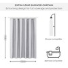 Evideco French Home Goods Extra Long Shower Curtain Liner Plastic 79"L x 71"W - 2 of 4