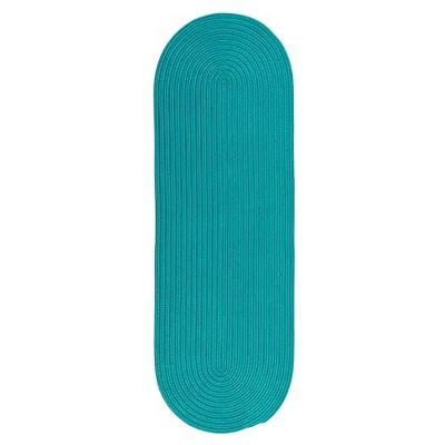 Colonial Mills Boca Raton - Turquoise 2 Ft x4 Ft Oval Rug Indoor/Outdoor 100% Polypropylene