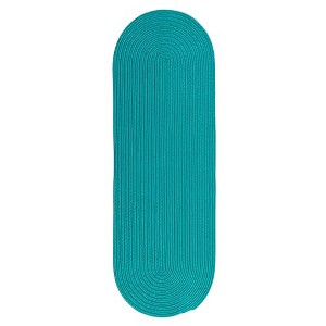 Colonial Mills Boca Raton - Turquoise 2 Ft x4 Ft Oval Rug Indoor/Outdoor 100% Polypropylene - 1 of 4